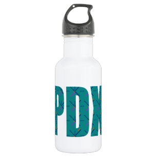 PDX Portland Airport Carpet Text 532 Ml Water Bottle