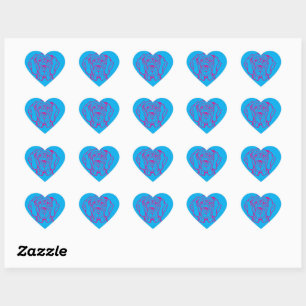 pdychedelic great dane logo heart sticker