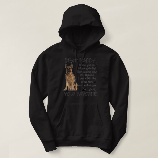 Pe dog German Shepherd lovers  fahers day 2022  Hoodie (Design Front)