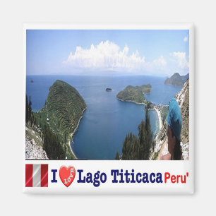 PE - Peru -  Lake Titicaca - I Love Magnet