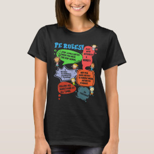 PE Rules Physical Education Teacher Back To School T-Shirt