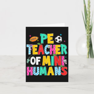 Pe Teacher Back To School Physical Education Gym M Card