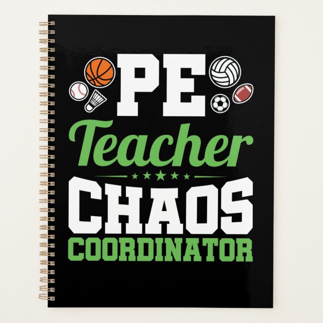 PE Teacher Chaos Coordinator Planner (Front)