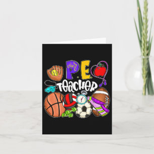 Pe Teacher Fun Physical Education Teacher Back To  Card