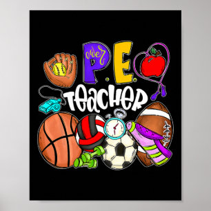 Pe Teacher Fun Physical Education Teacher Back To Poster
