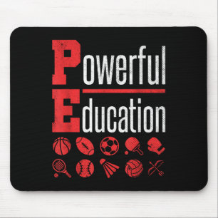 Pe Teacher Gym Physical Education School Motivatio Mouse Pad