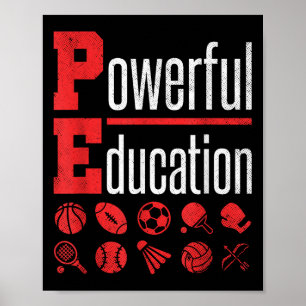 Pe Teacher Gym Physical Education School Motivatio Poster