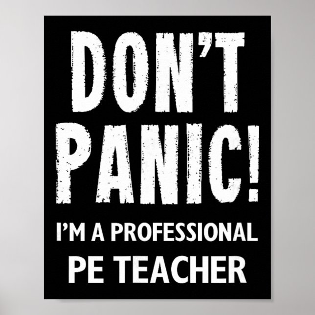Pe Teacher  Poster (Front)