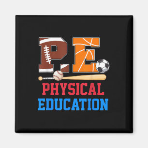 Pe Teacher Sports Back To School Physical Educatio Magnet