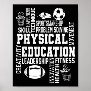 Pe Teacher Team Physical Education Teacher Back To Poster