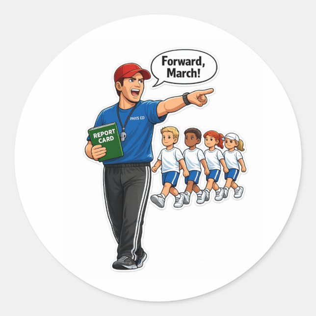 PE Teacher Training Kids Sticker (Front)