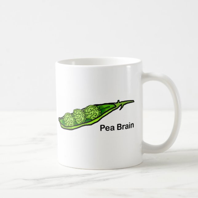 Pea Brain Coffee Mug (Right)