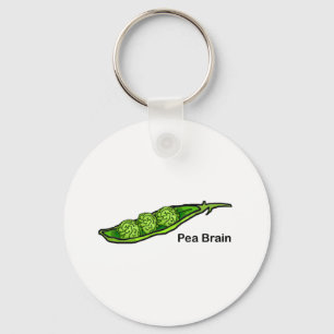 Pea Brain Key Ring