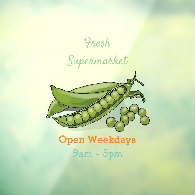 Pea cartoon illustration (Sheet 3)