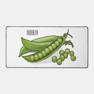 Pea cartoon illustration  desk mat