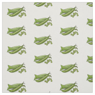 Pea cartoon illustration  fabric
