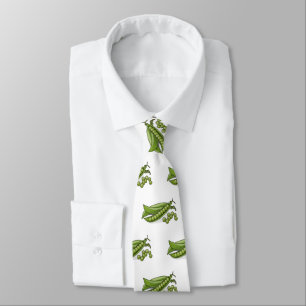 Pea cartoon illustration tie
