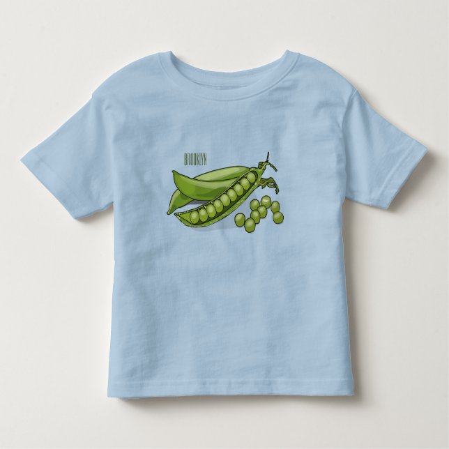 Pea cartoon illustration  toddler T-Shirt (Front)