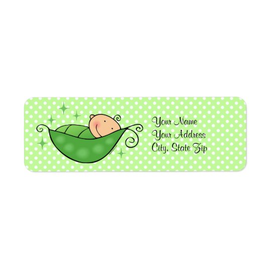 Pea In My Pod Custom Label Return Address Label