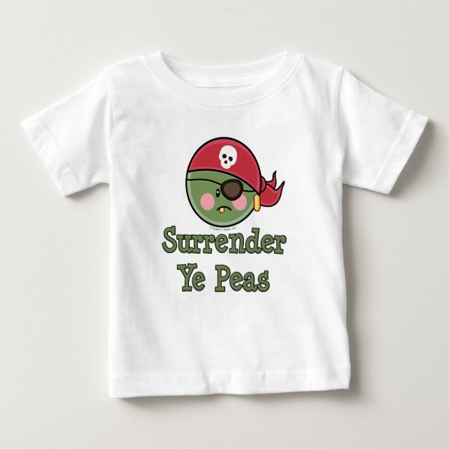Pea Pirate Baby Toddler T shirt (Front)