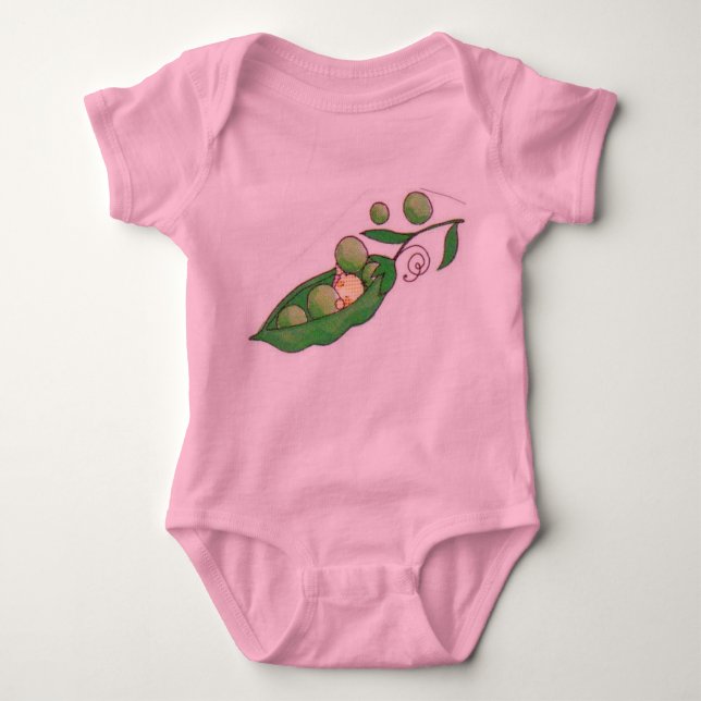 pea pod baby2 baby bodysuit (Front)