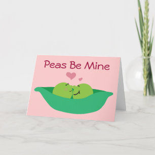 Pea Pod Sweethearts Be Mine Card