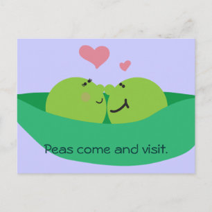 Pea Pod Sweethearts Postcard