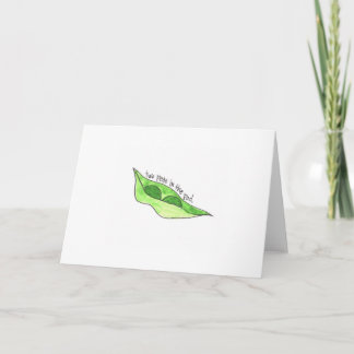 Pea Pod Twin Greeting Card
