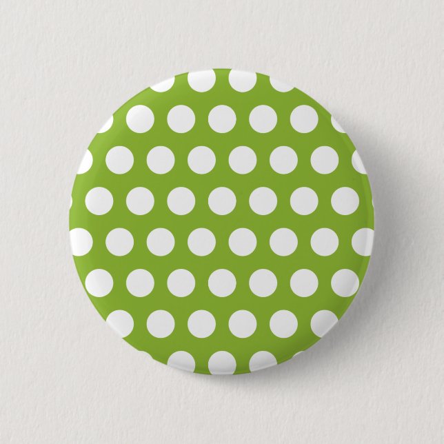 Pea Soup w/ Dots 6 Cm Round Badge (Front)