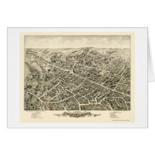 Peabody, MA Panoramic Map - 1877
