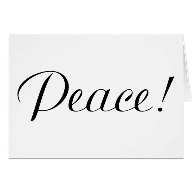 PEACE (Front Horizontal)