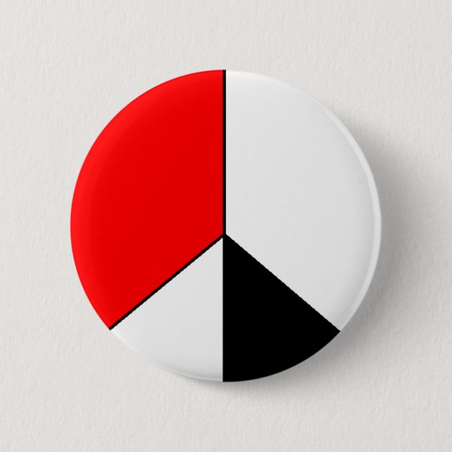 PEACE 09 6 CM ROUND BADGE (Front)