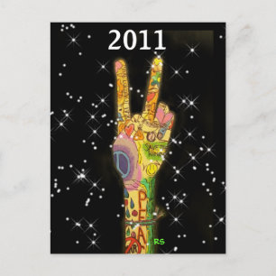 Peace 2011  Invitation - Save the Date ! Postcard