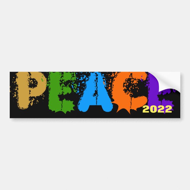 PEACE 2022 BUMPER STICKER (Front)