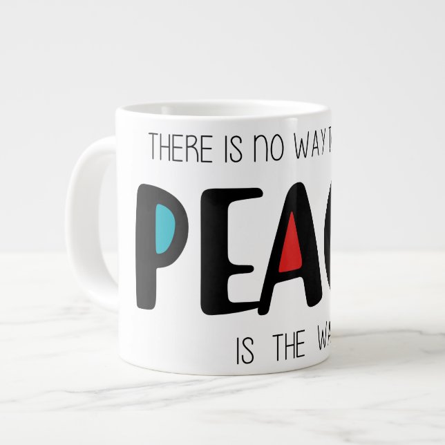 Peace 2 large coffee mug (Front Left)