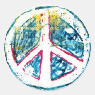 Peace-3 Classic Round Sticker