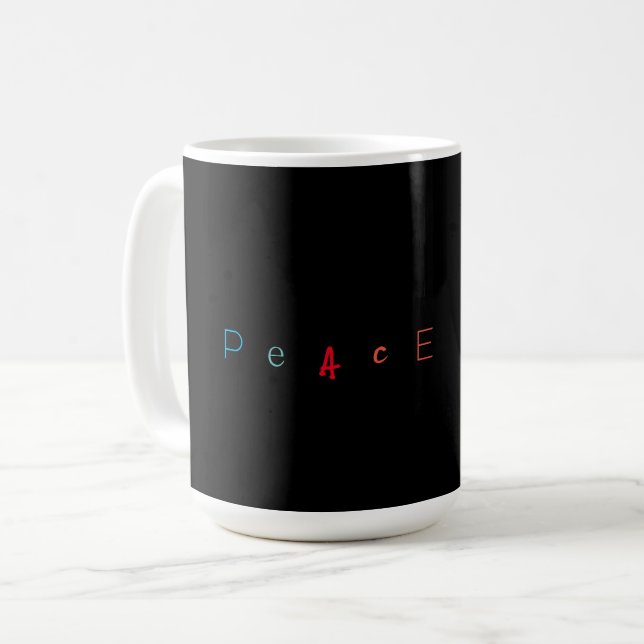 Peace 3 coffee mug (Front Left)