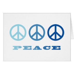 Peace 3 Symbols (Blue)