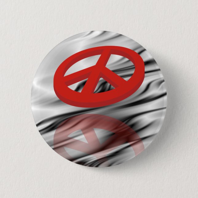 Peace 3D / reflexion 6 Cm Round Badge (Front)