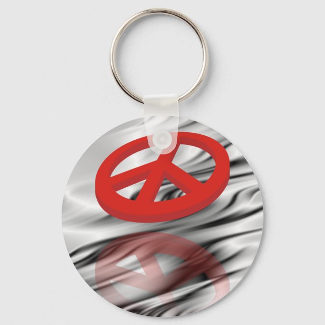 Peace 3D / reflexion Key Ring (Front)