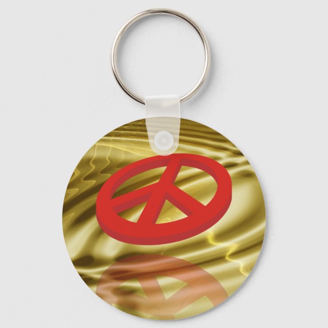 Peace 3D / reflexion Key Ring (Front)