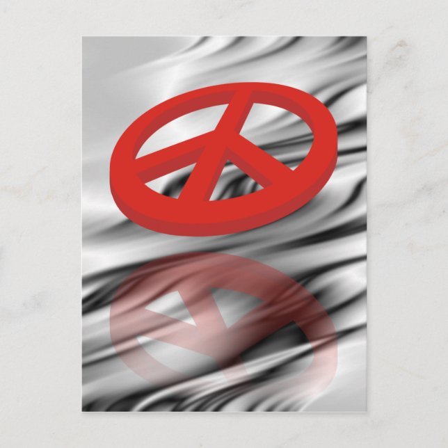Peace 3D / reflexion Postcard (Front)