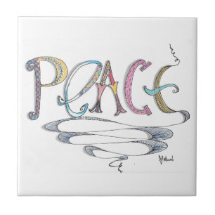 Peace 4 x 4 Ceramic Tile