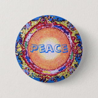 Peace 6 Cm Round Badge