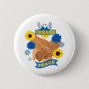 Peace 6 cm round badge