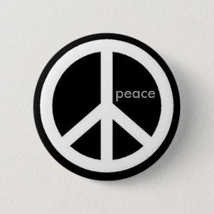 peace. 6 cm round badge