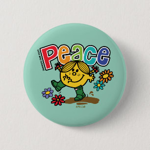 Peace 6 Cm Round Badge