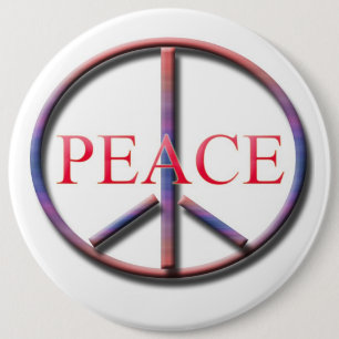 PEACE 6 CM ROUND BADGE