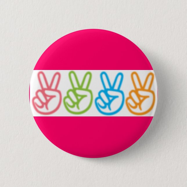 Peace 6 Cm Round Badge (Front)