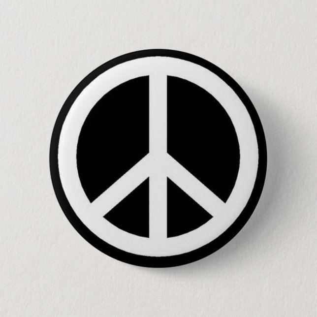 peace 6 cm round badge (Front)